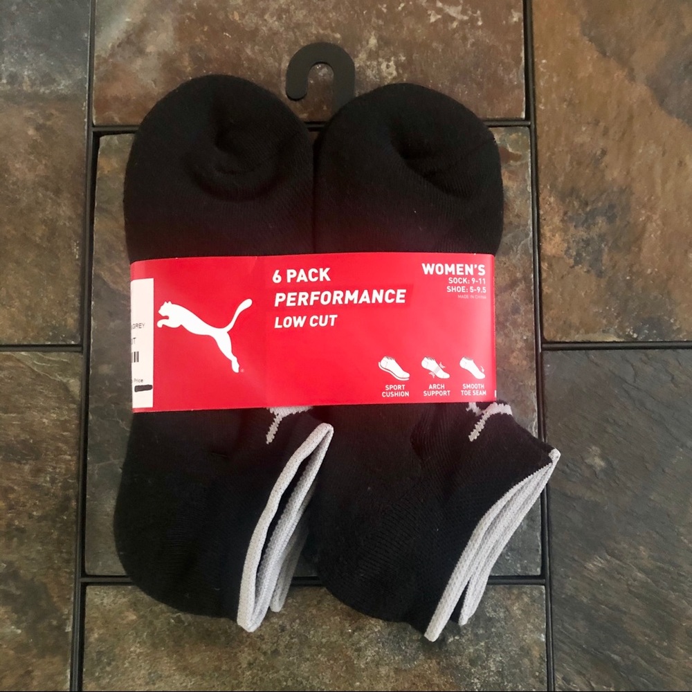 NWT Women’s Puma Performance Low Cut Socks 6-Pack